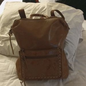 A SAK Genuine Leather BACKPACK Purse